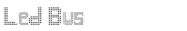 Led Bus font preview